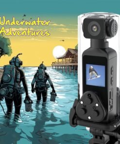 Ultra HD Pocket Action Camera - 270? Rotatable Vlog Wifi Mini Sports Cam Waterproof Case Helmet Travel Bicycle Driver Recorder