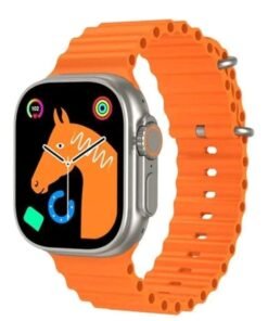 Itel ISW-32U 2 Ultra Smart Watch Silver Case With Orange Silicone Strap